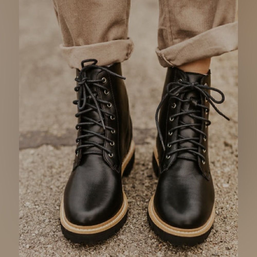 Miim Black Leather Boots